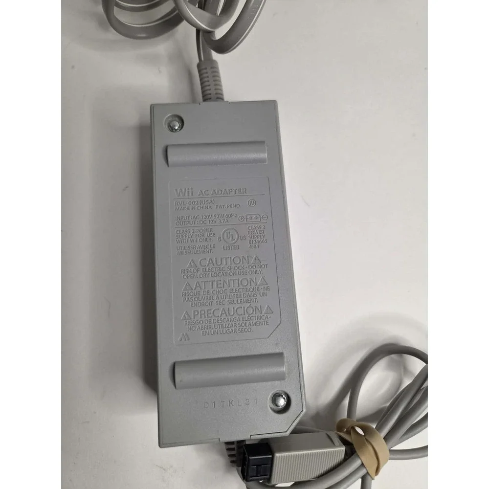 Official Original Genuine OEM Nintendo Wii Power Supply Ac Adapter Cord RVL-002